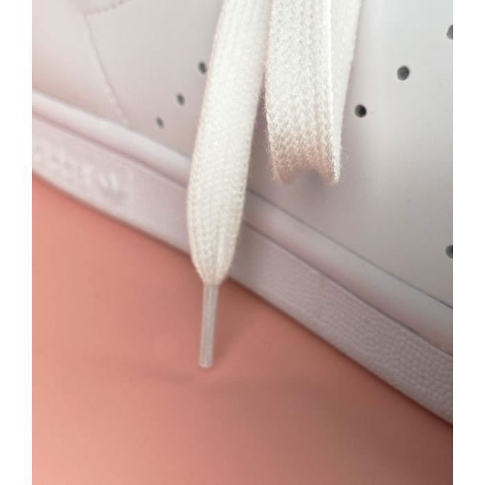 Lacets plats blanc, 120 cm, Largeur 8mm, Lacet blanc pour baskets et chaussures