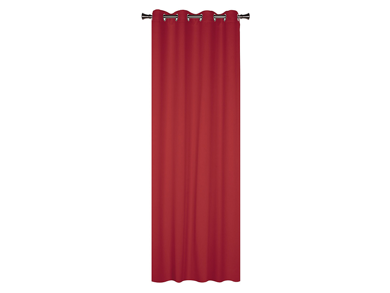 Zasłona Blackout przelotki 140x250 cm czerwona