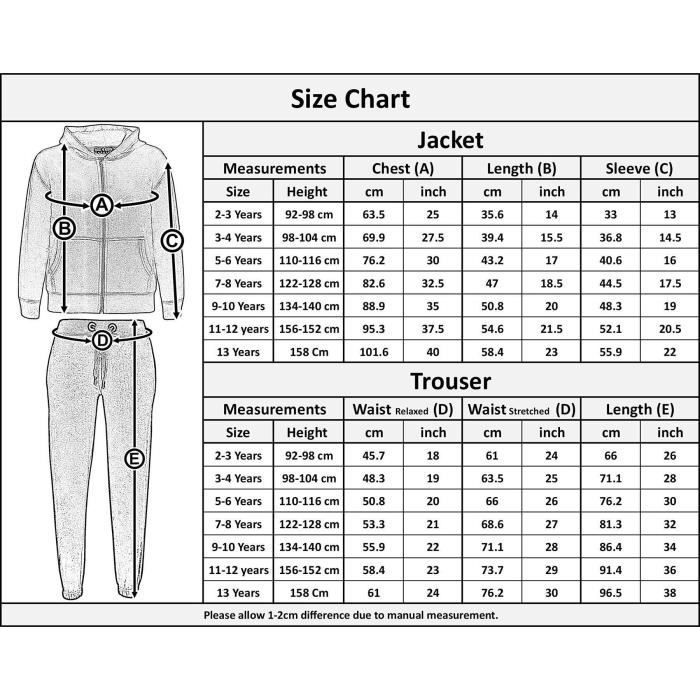 A2Z 4 Kids Hooded Tracksuits with Jogging Suit for Girls and Boys Aged 2-13 Years