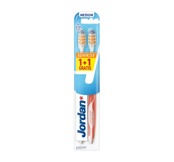 Jordan Advanced Medium szczoteczka do zębów 2 sztuki