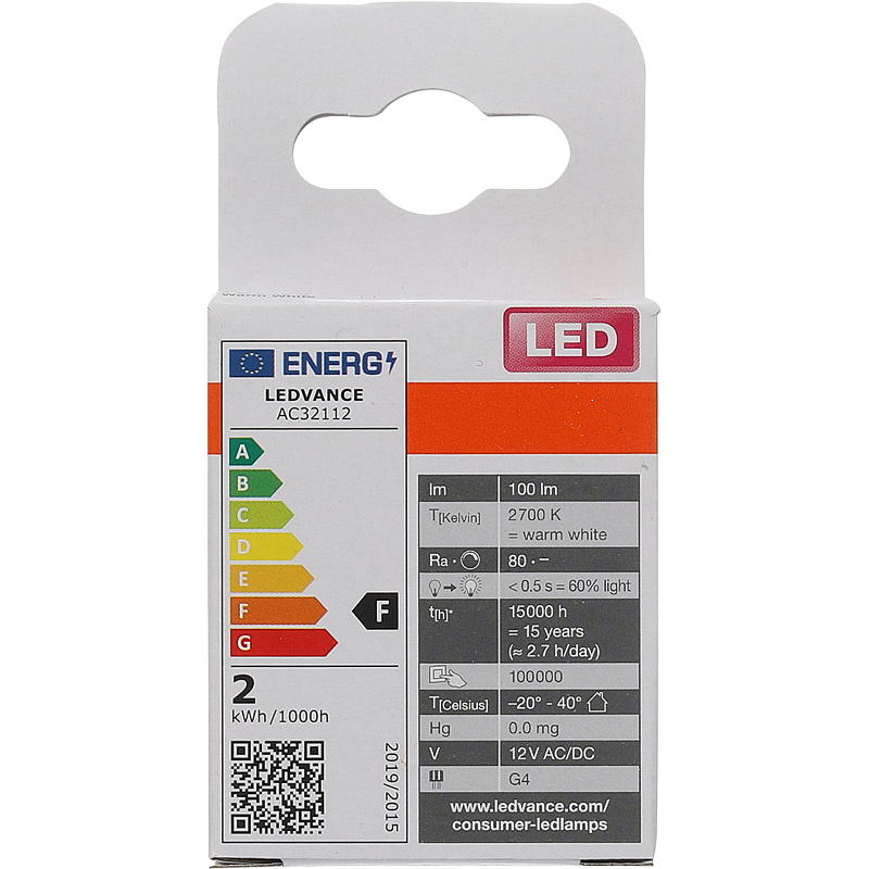 Osram LED-pære 100 lm Micro G4 Osram