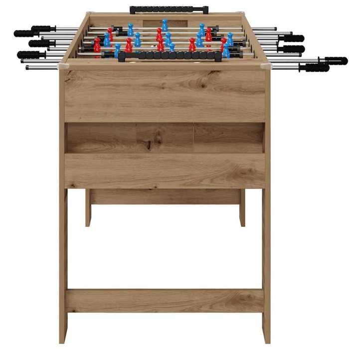 MOT10044-Table de Foosball Chêne artisanal 125 x 60,5 x 80 cm