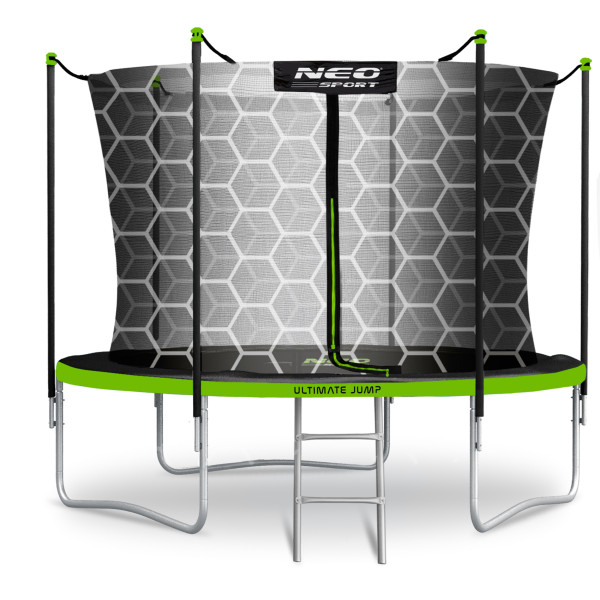 Trampolina ogrodowa z siatką wewnętrzną Neo-Sport 252cm 8ft