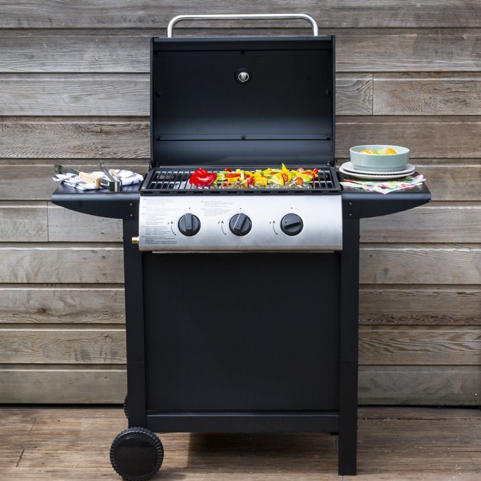 Barbacoa de gas hawaiana - 3 quemadores 8,4 kW