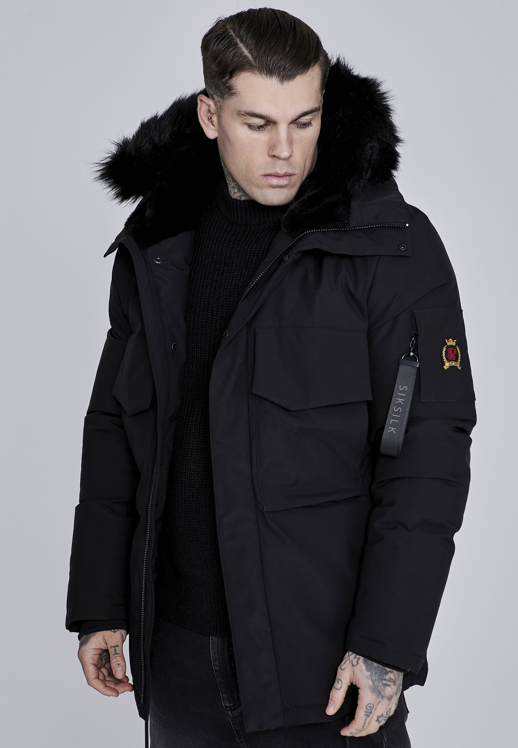 Giacca invernale SIKSILK - nera