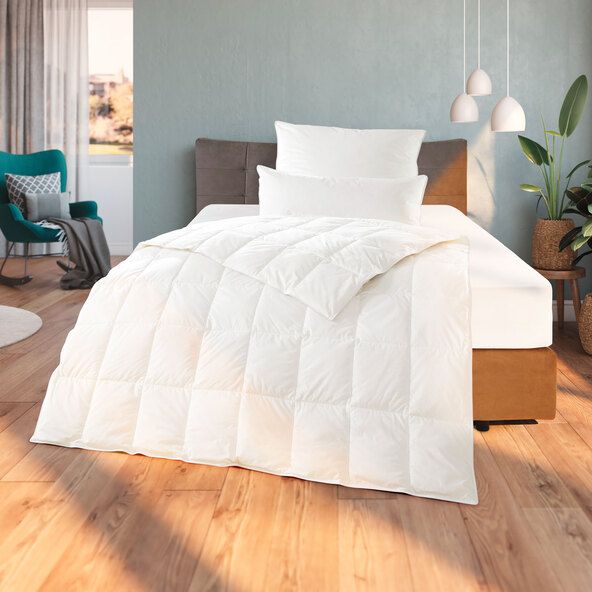 Dekbed met donscassette van Selection, warm, 155 x 220 cm