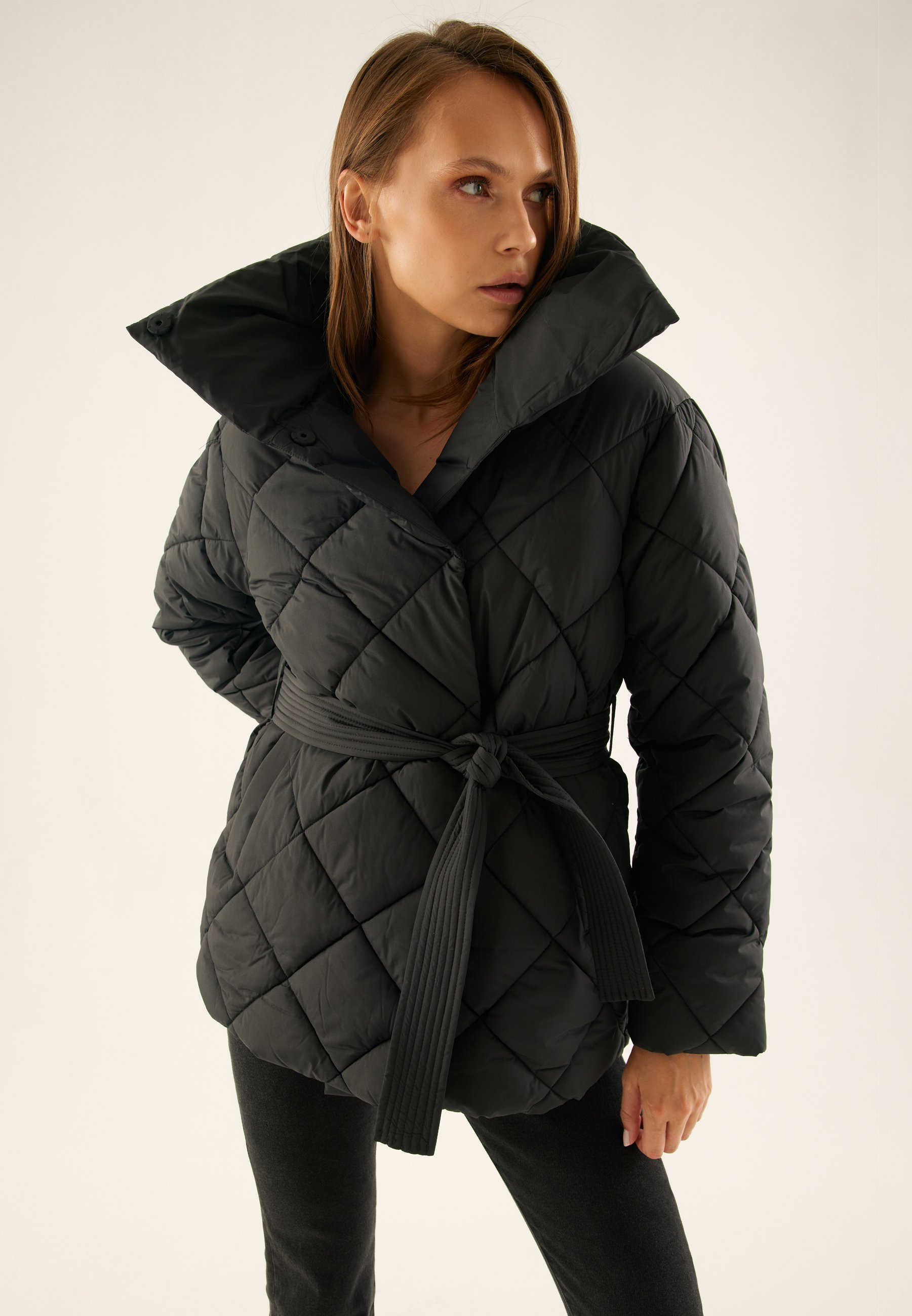Anna Field winterjas - zwart
