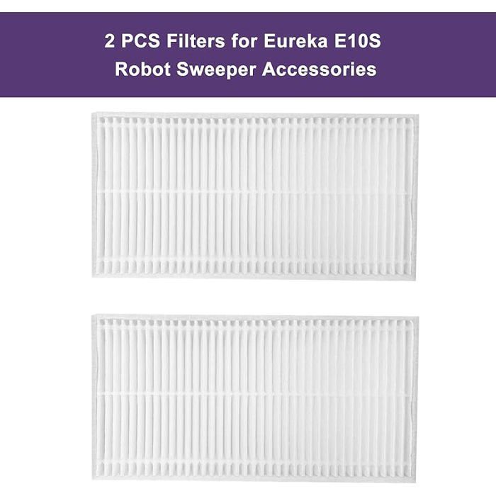 VUSZR Lot de 11 accessoires pour aspirateur robot Eureka E10S, 1 brosse principale, 4 brosses laté BROSSE ET ACCESSOIRE D’ASPIRAT