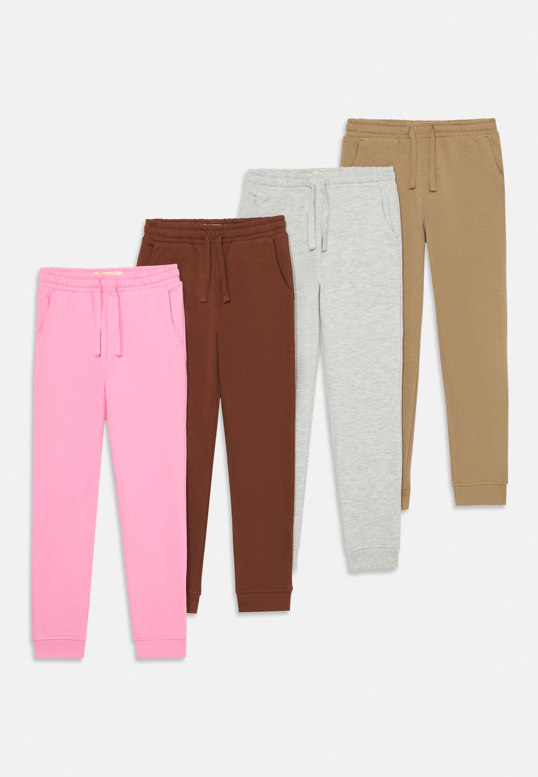 Friboo UNISEX 4er-Pack - Trainingshosen - grau/rosa/braun