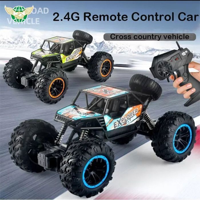 Explorer LXB-463 4x4 Auto fuoristrada radiocomandata, blu, con 2 batterie ricaricabili e telecomando a 2,4 GHz