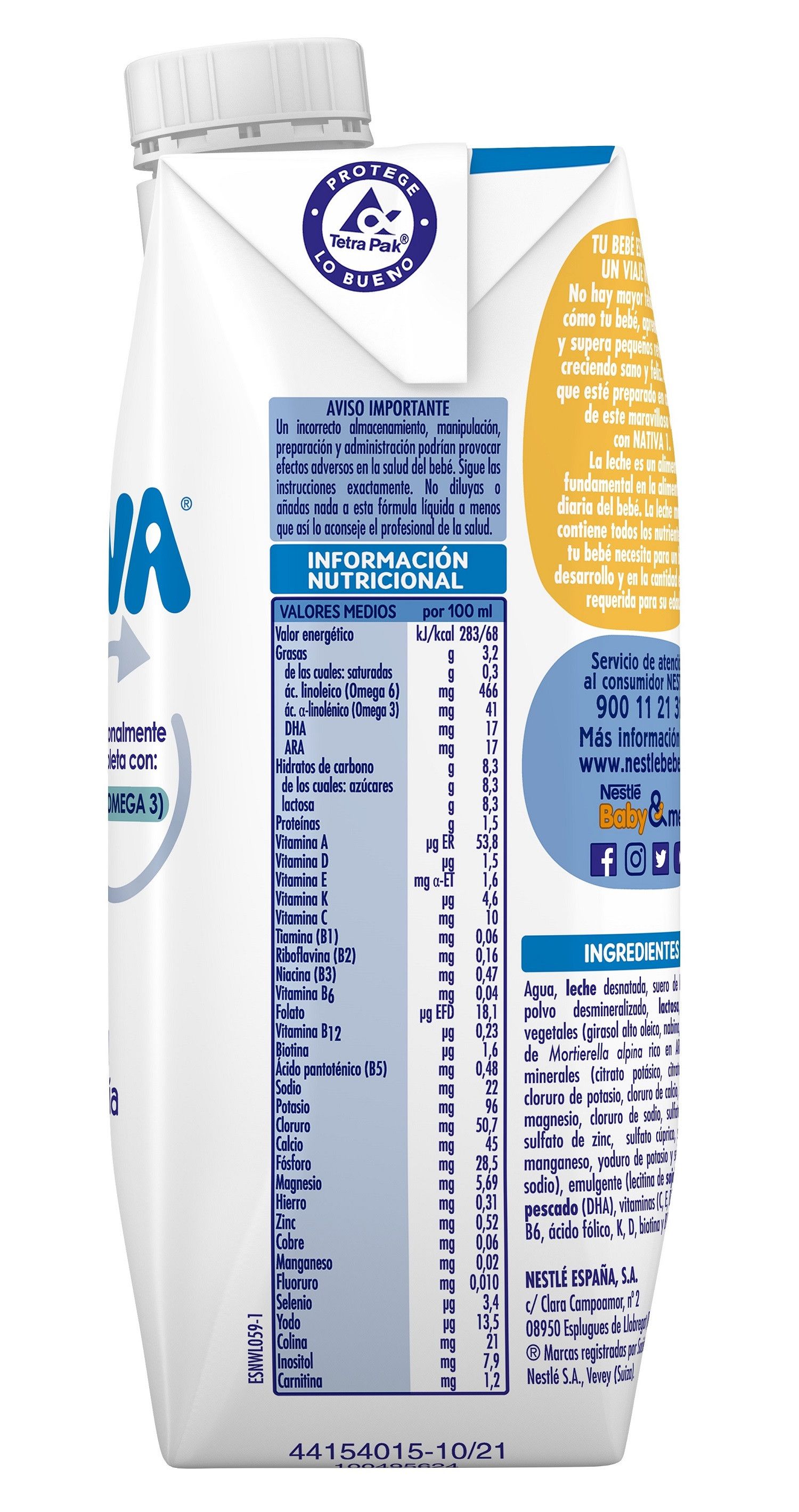 „Nidina 1 Premium“ kūdikių mišinys Produktai kūdikiams ir vaikams