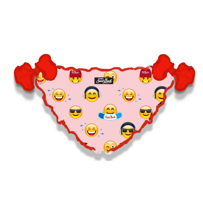 Zwembroekjes voor meisjes met emoji-print