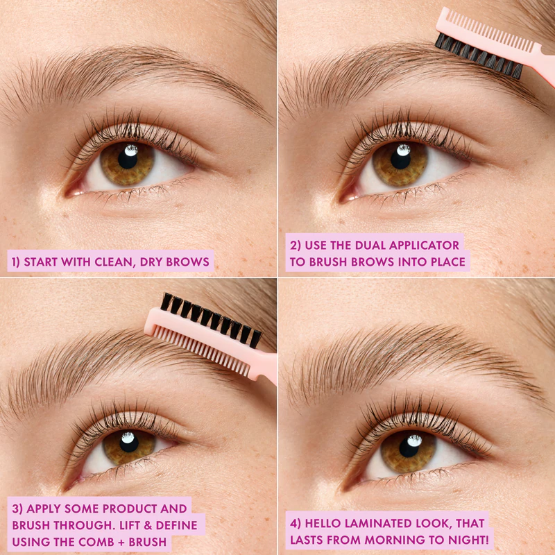 transparentný gél na obočie essence Brow Lift & Freeze