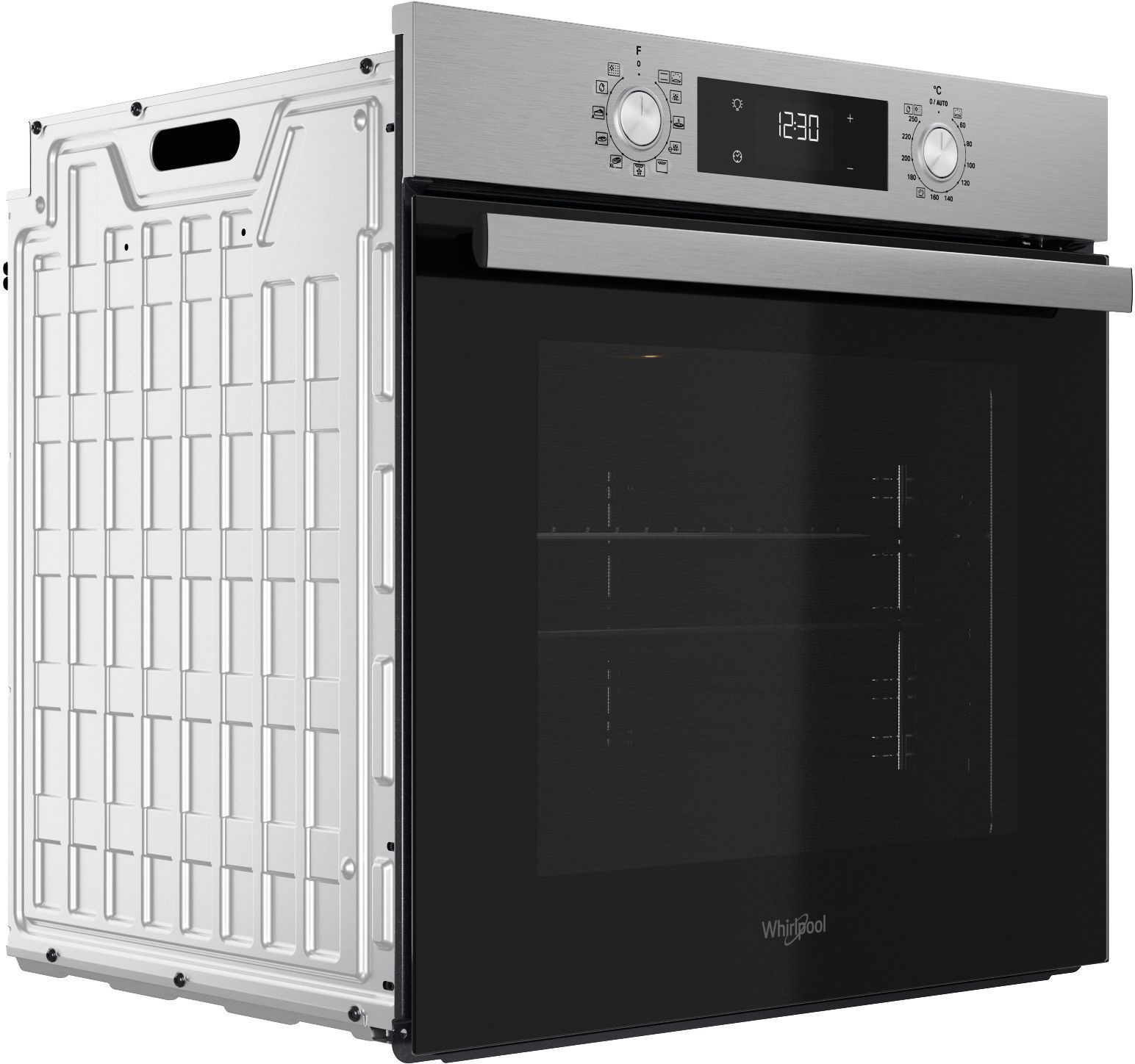 Inbouwoven - Pyrolyse + Hydrolyse - Multifunctioneel koken met ventilator - WHIRLPOOL - OMR58RU0SX - Roestvrij staal - Koele deur
