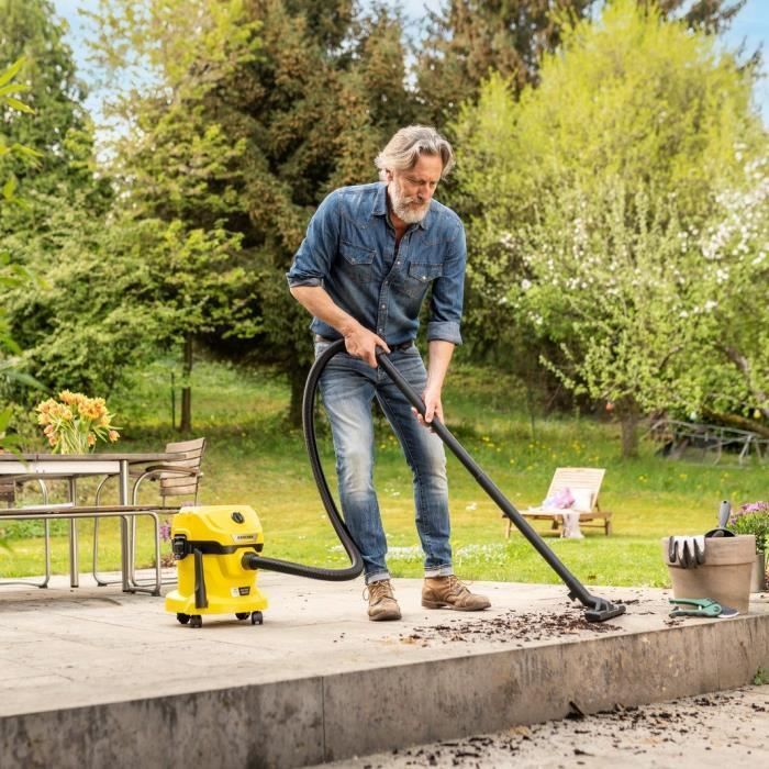 Aspiradora inalámbrica para sólidos y líquidos KARCHER WD 2-18 V-12/18 (con batería extraíble de 18 V / 2,5 Ah y cargador)