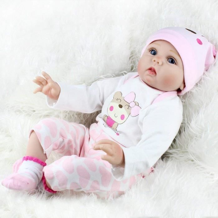 ZIYIUI Reborn Girl Doll 55cm - Silicone - Magnetic - Gift Toy 22 2655