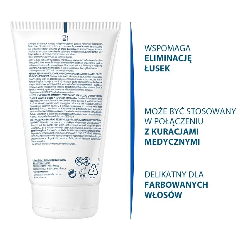 Ducray Kertyol PSO Szampon hamujący złuszczanie