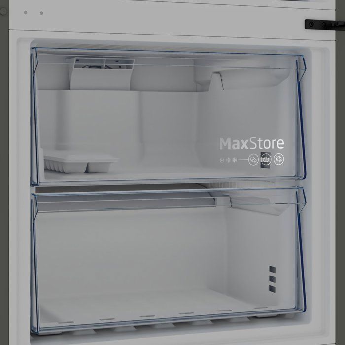 Réfrigérateur combiné - BEKO - B1RCNE534DG -Grande capacité 475 L - Ventilé - Distributeur d'eau - Classe E - 187x70,9x59x7 - Grey