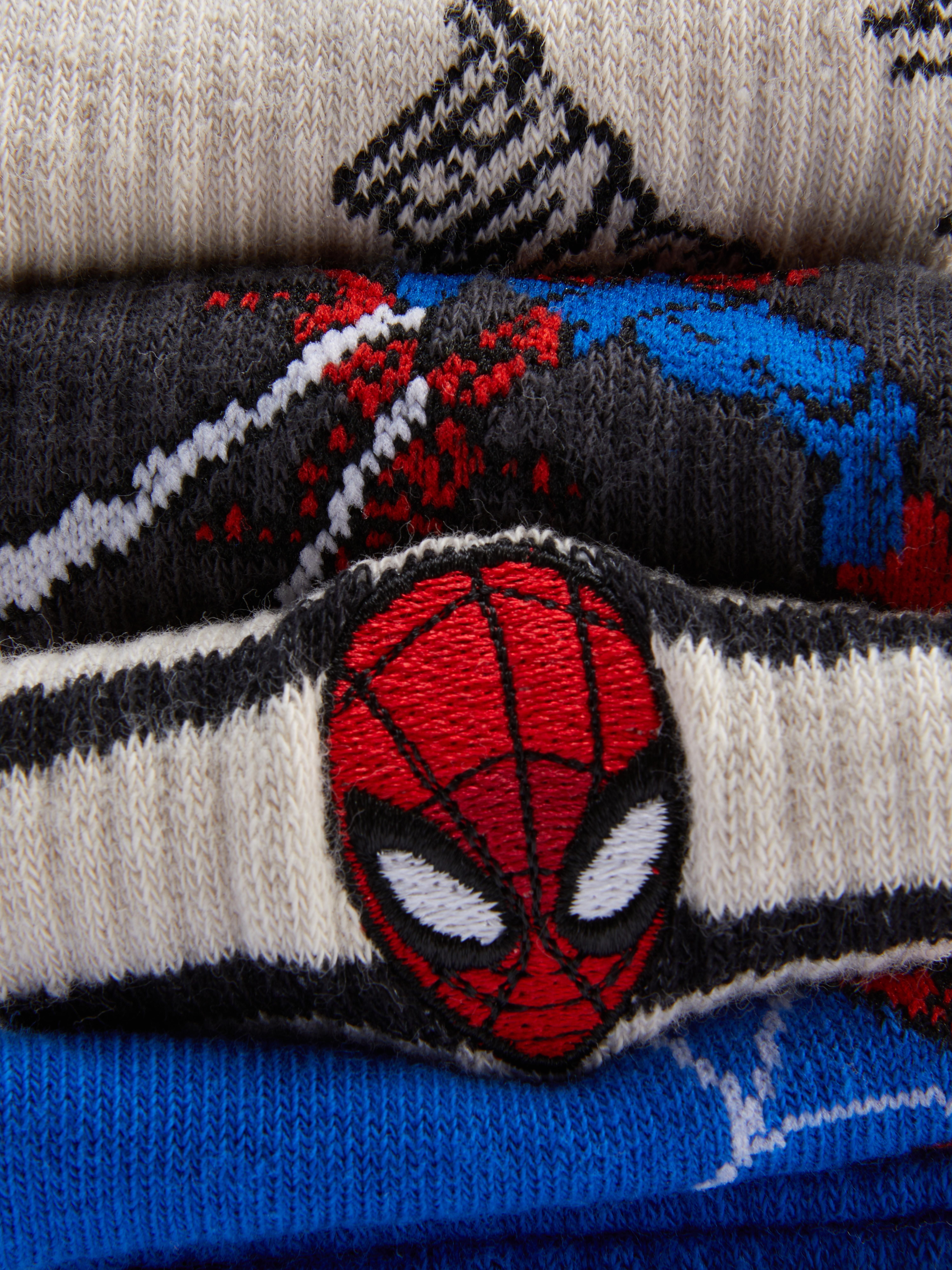 Șosete MARVEL Spider-Man la gleznă, 4 perechi Patru perechi de șosete cu nervuri la gleznă cu modele unice de supereroi