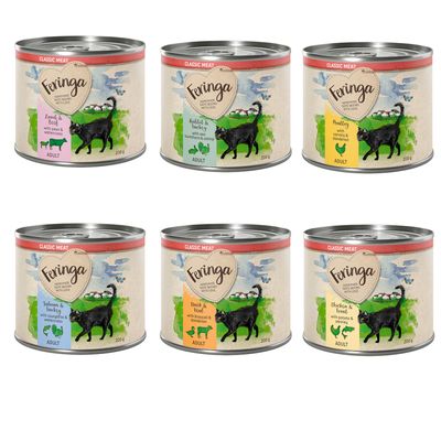x 200 g Feringa Classic Meat Menu vådfoder til katte - 5 + 1 gratis!*