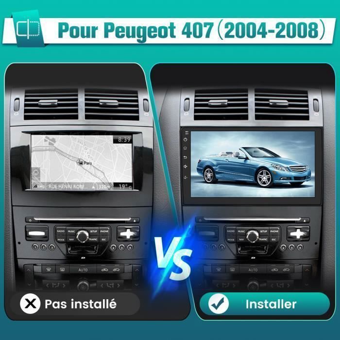 AWESAFE Android 13 Autoradio 2GB+32GB für Peugeot 407 (2004-2008) 9