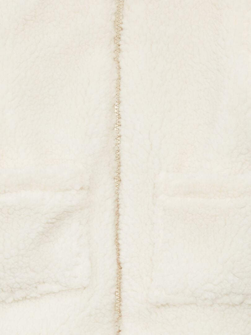 Dubbelzijdig gewatteerd jack - Beige/Wit