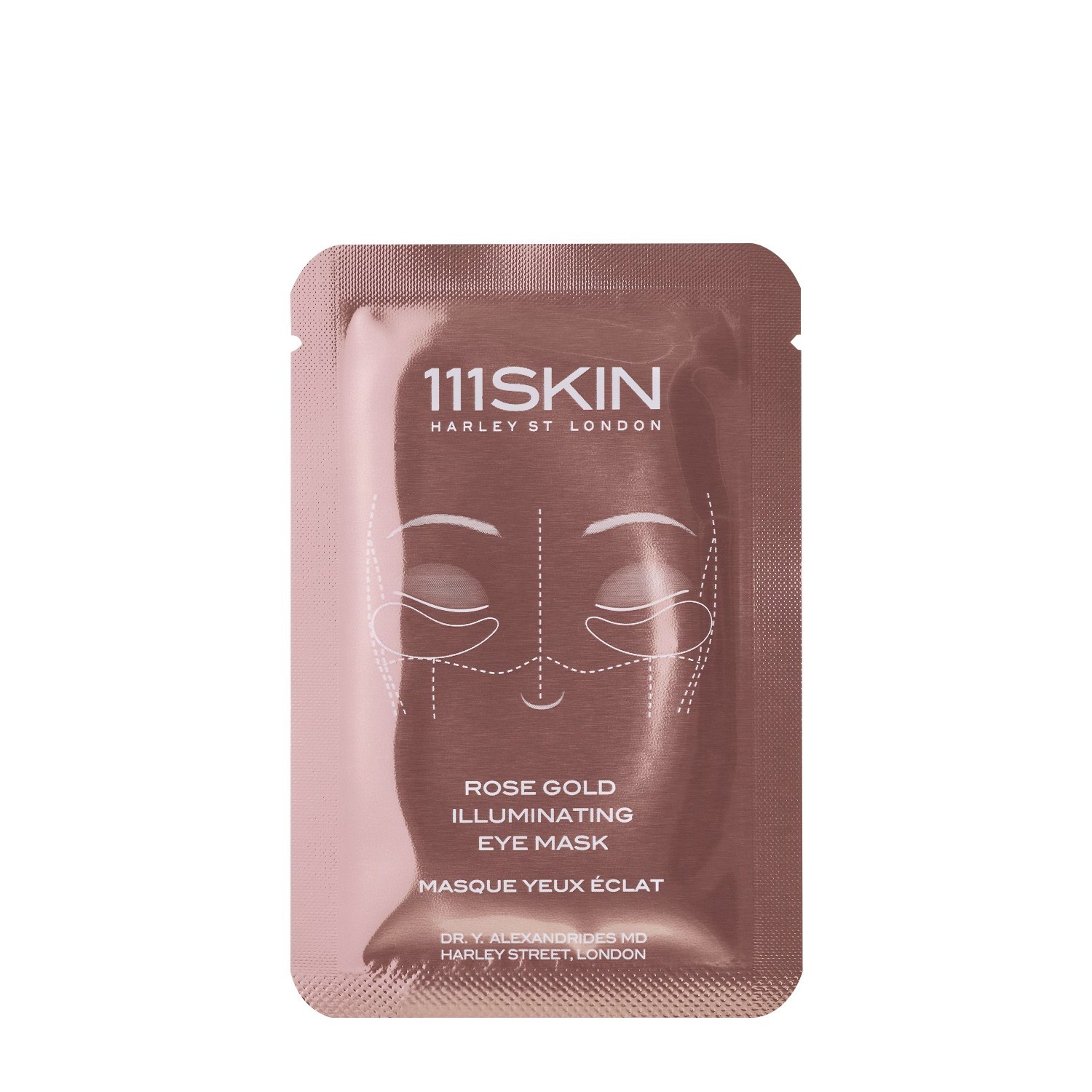 111Skin paakių kaukė su rožinio aukso spalvos švytėjimo suteikiančia paakių kaukės dėžutė, Ff - 48 ml