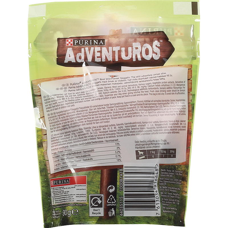 Hundgodis 90 g Adventuros
