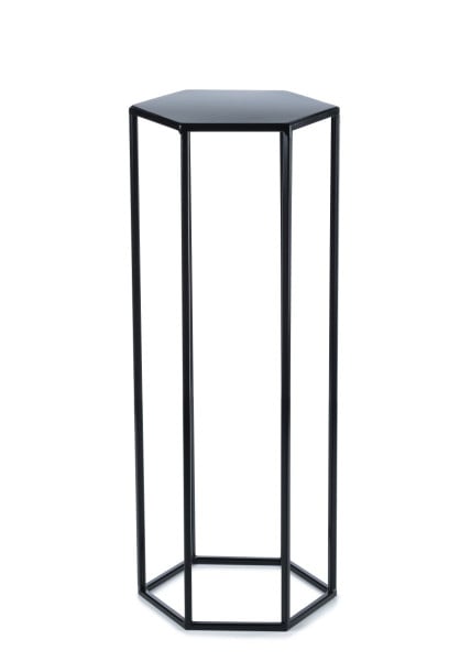 Kwietnik stojak na kwiaty czarny 70 cm LOFT