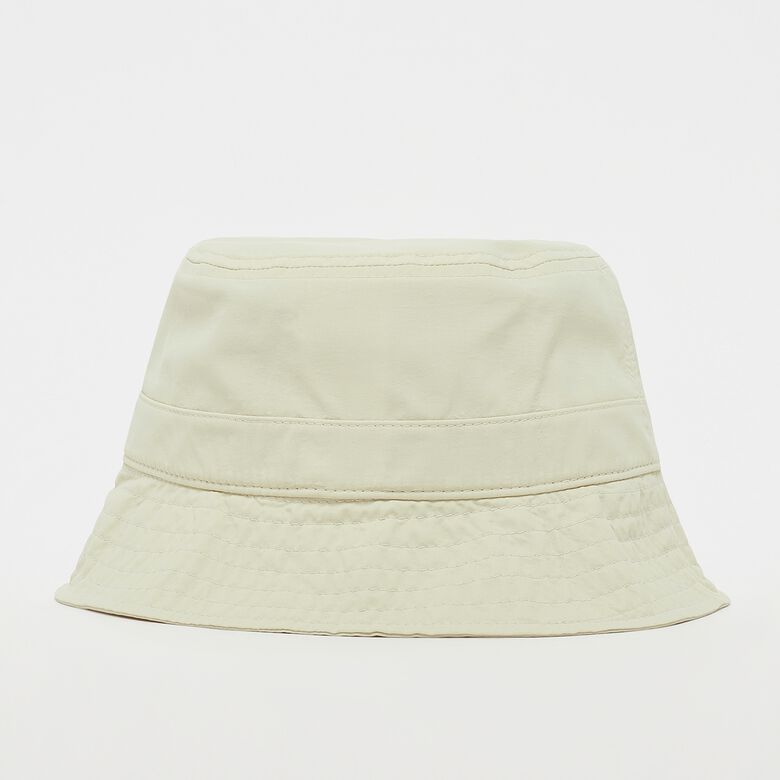Cappello a secchiello in nylon con logo in corsivo