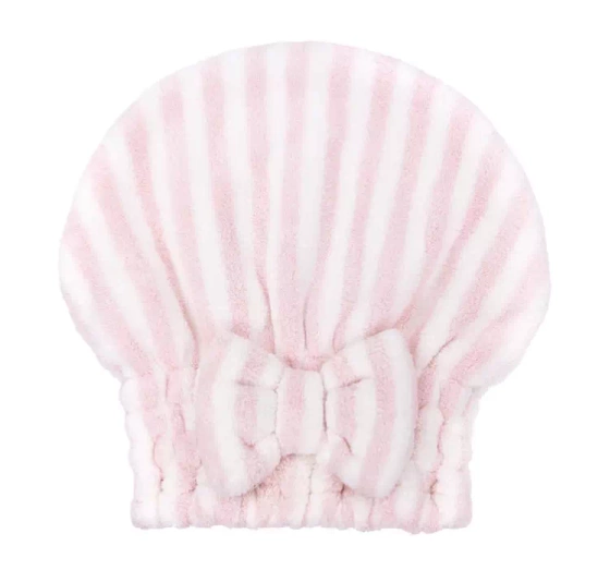 Trust My Sister czepek do włosów z mikrofibry Różowy