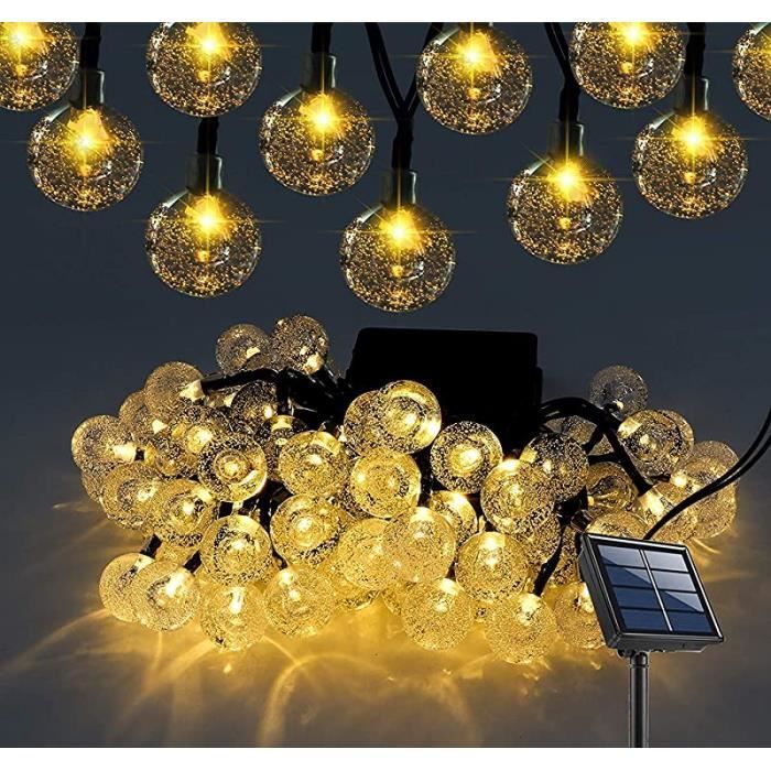 Luci a stringa solari da esterno ZGEER - 100 LED - Bianco caldo - 12 m - Impermeabili IP65