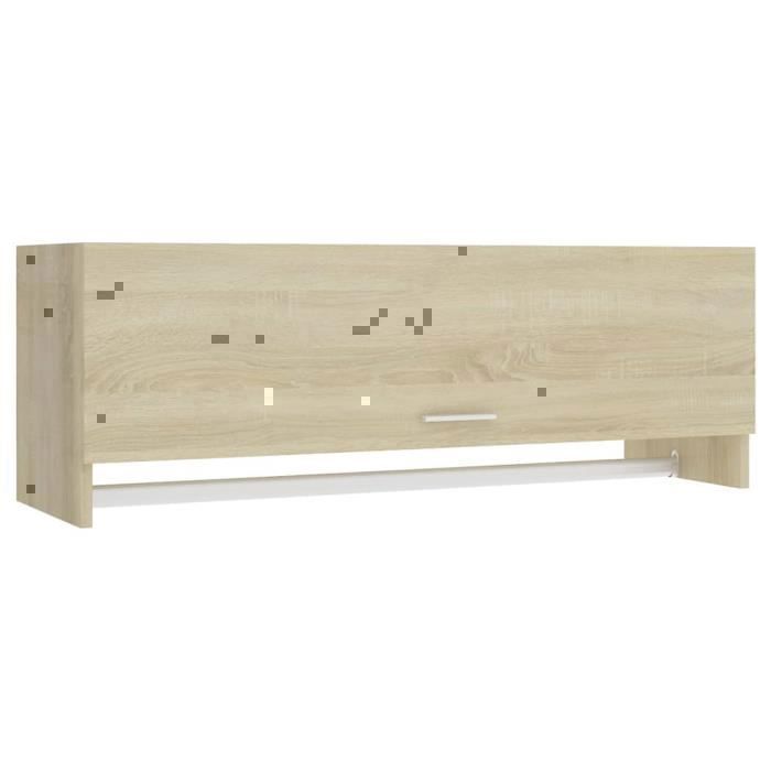 vidaXL Garde-robe Chêne sonoma 100x32,5x35 cm Aggloméré