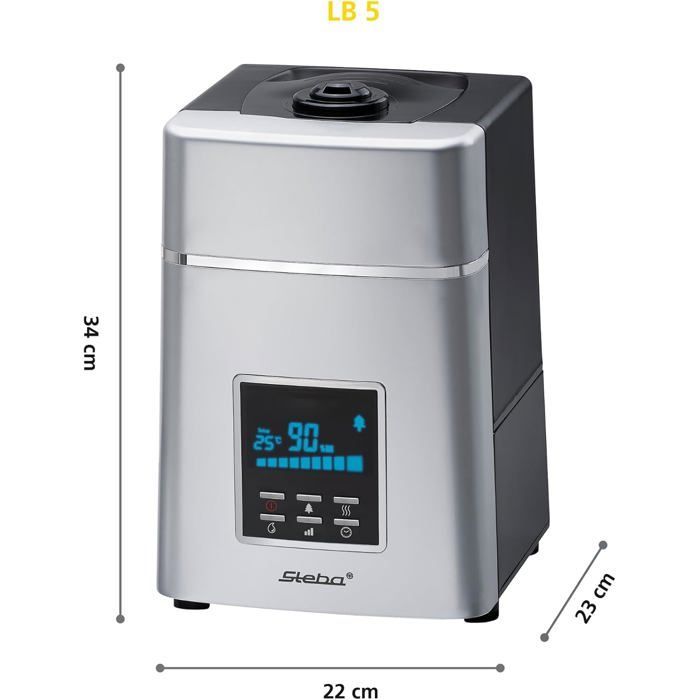 Humidificador con ionización - ZGEER - Nebulización ultrasónica - 180-400 ml/h - La ionización se puede activar