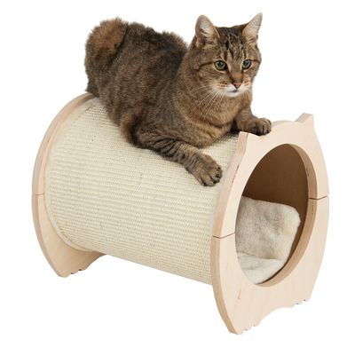 Kratzmatte und Katzenbett „Natural Paradise“ – Pfingstrose