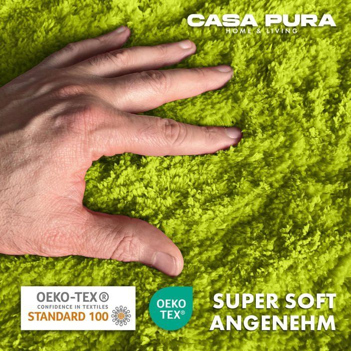 Alfombrilla de baño Sky Plain, verde manzana, 60 x 100 cm