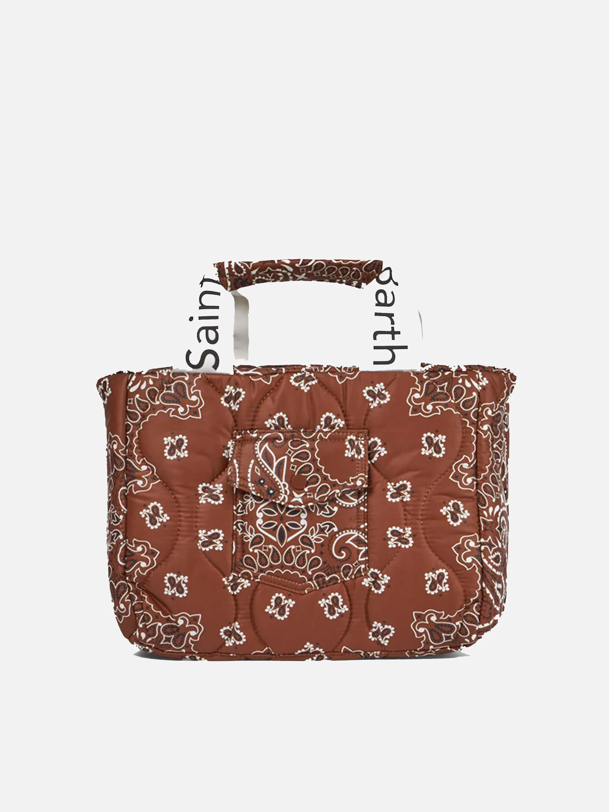 Bolsa acolchoada com estampa de bandana