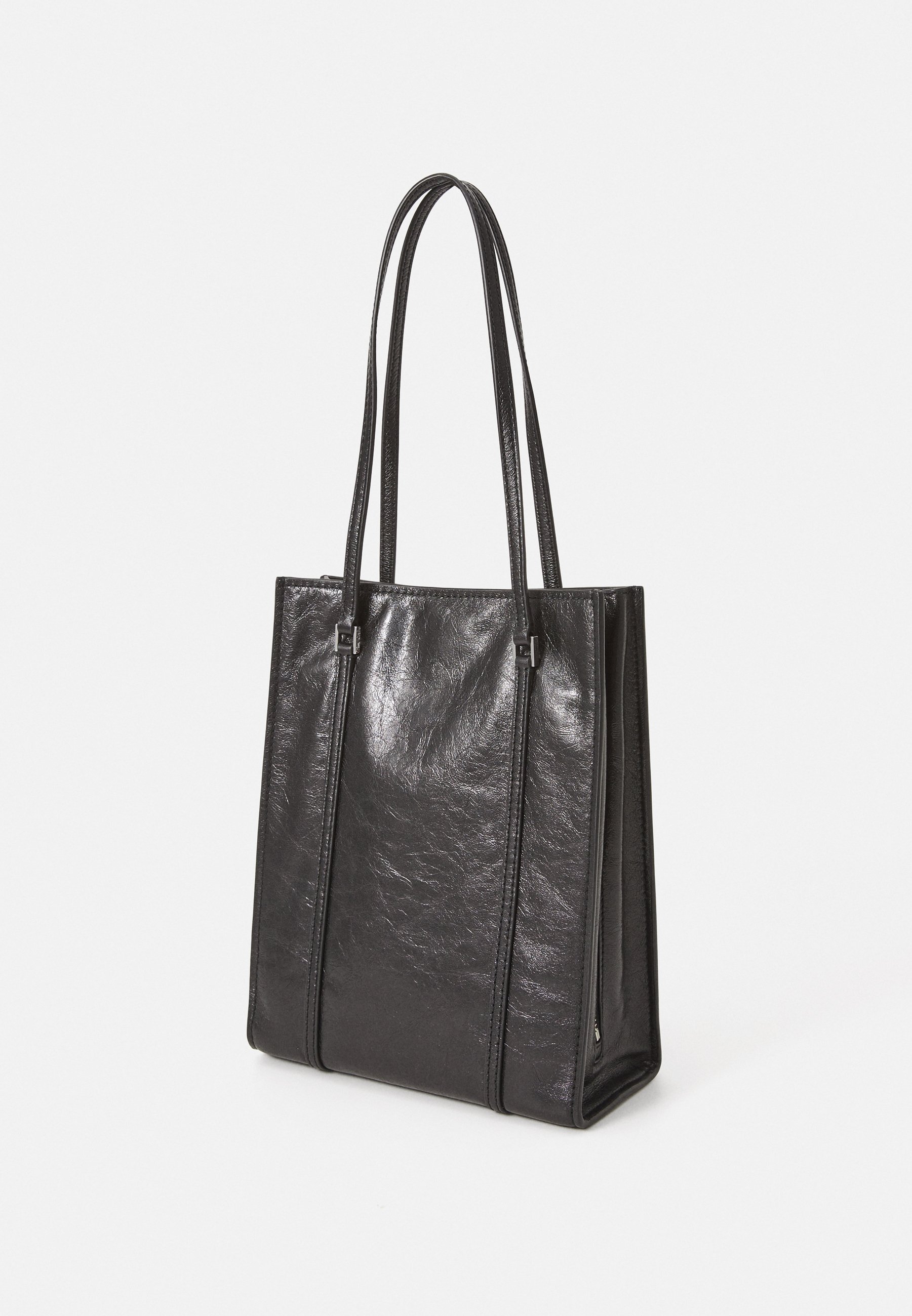 Borsa a mano Tory Burch TURNLOCK SMALL TOTE - nera
