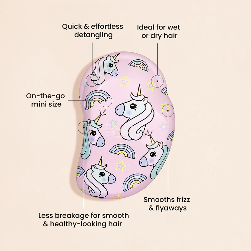 Escova de cabelo Tangle Teezer Mini Unicórnio Original com Estampa Mágica
