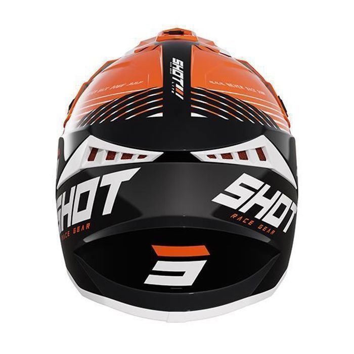 Shot Lite Fury Sort Neonorange Glossy Hjelm