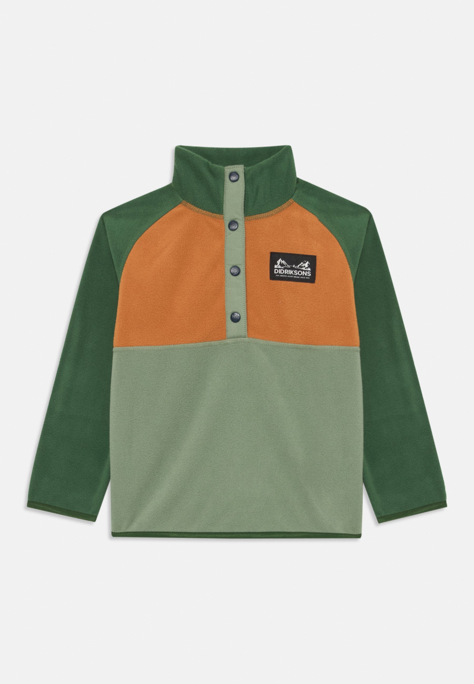 Didriksons MONTE KIDS HALF UNISEX - Fleece trui - licht mosgroen