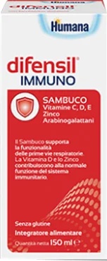 DIFENSIL Humana Difensil Immuno 150 ml sirop Complément de défense immunitaire