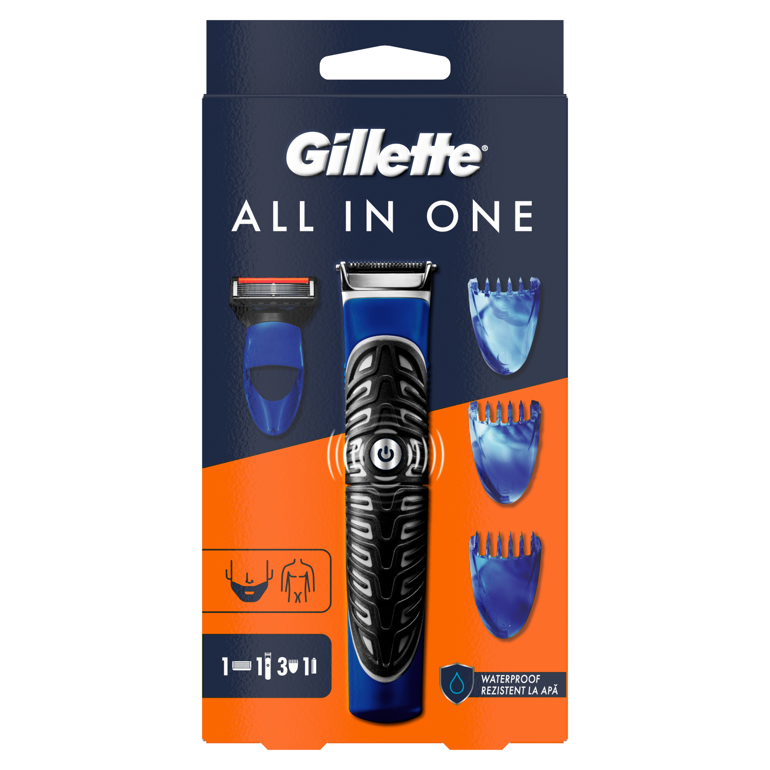 Gillette 3-in-1 electric razor with trimmer 1pc Fusion Proglide Styler