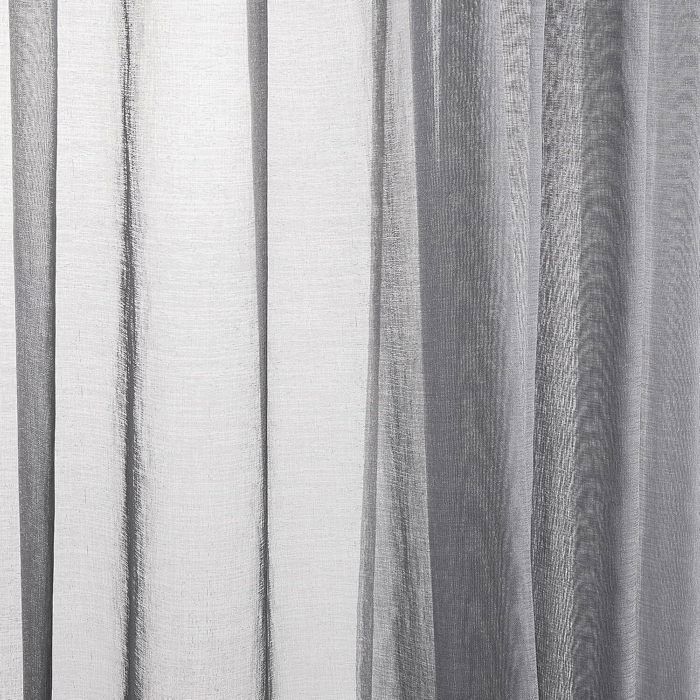 Rideau Voilage 140x225 cm TOPFINEL Transparent à Oeillet de Chambre Adulte Rideaux Draperies Intérieurs Décoratif Gris Lot de 2