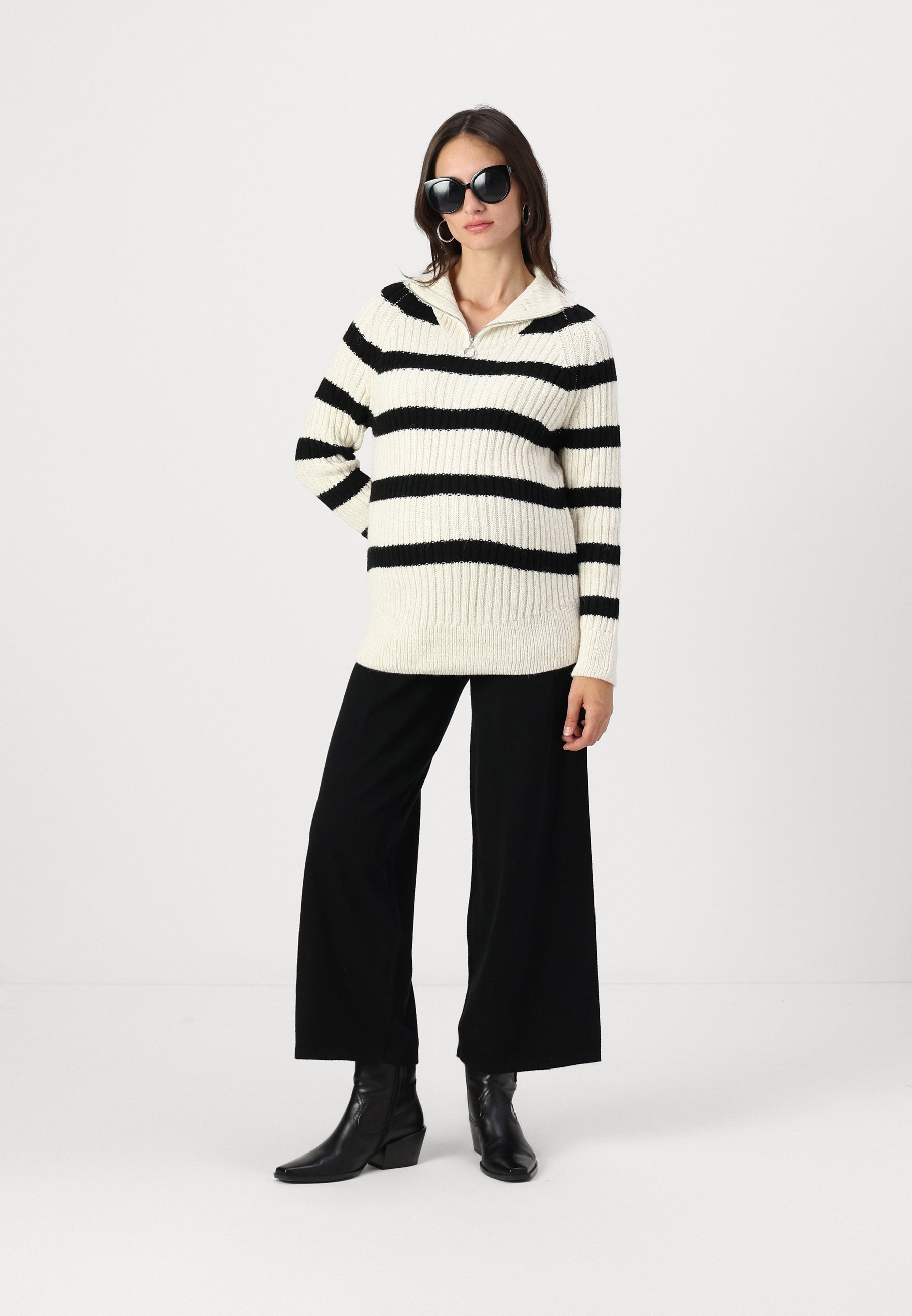 ONLY MATERNITY OLMLEISE FREYA - Trui - berkenhout/zwart