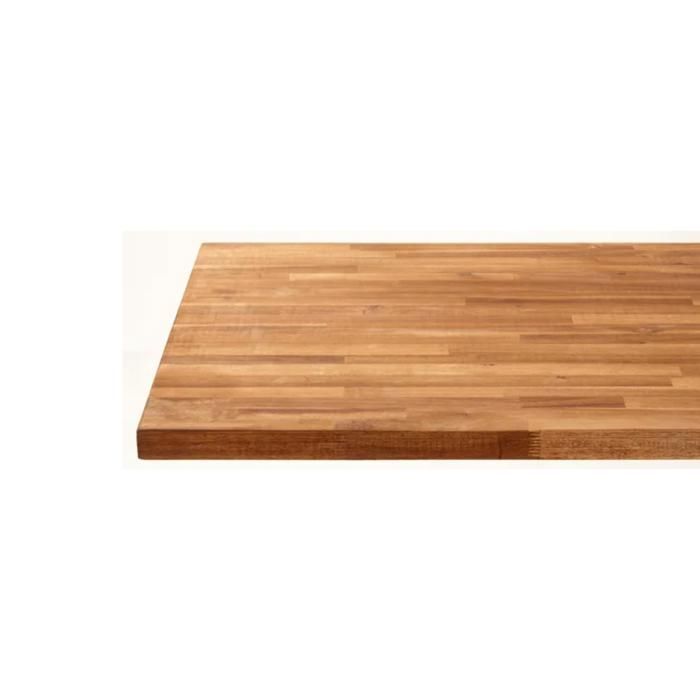 Solid acacia worktop, oiled, laminated, L.250 x W.65 cm, Thickness 36 mm