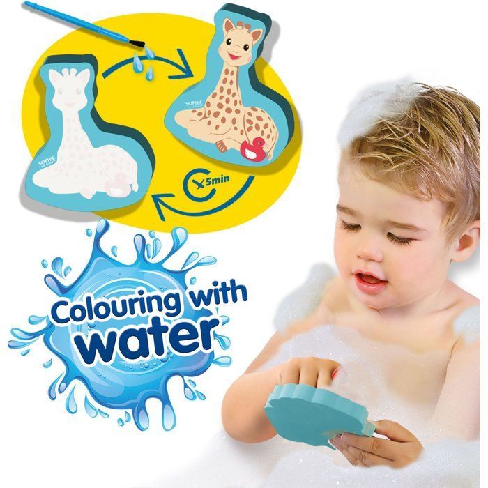 Sophie the Giraffe - Bath Coloring - SES Creative - Hobby 1 - 4 - Fun Activity - Magic Coloring - 1+