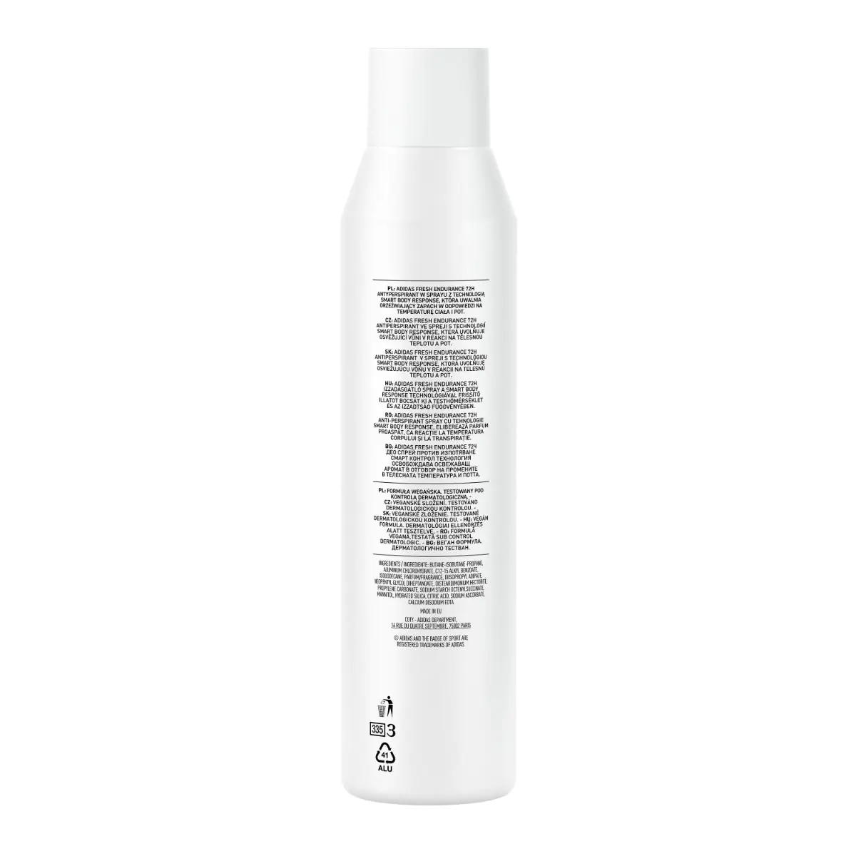 Adidas Fresh Endurance Antyperspirant dla kobiet, 150 ml