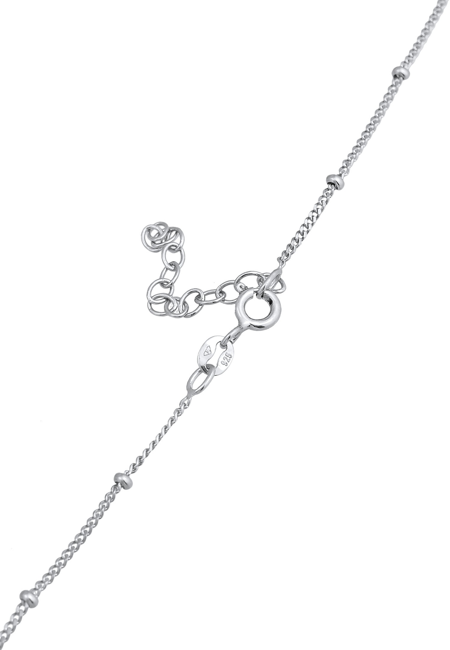 Elli Pendentif femme choker plume boho en argent sterling 925