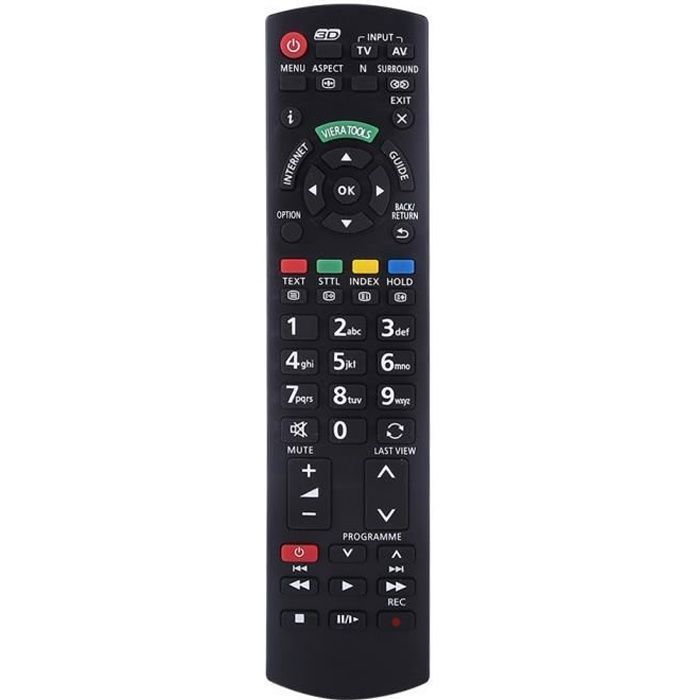 Mando a distancia - PANASONIC - N2QAYB000350 - Compatible con varios modelos - Negro - Sencillo
